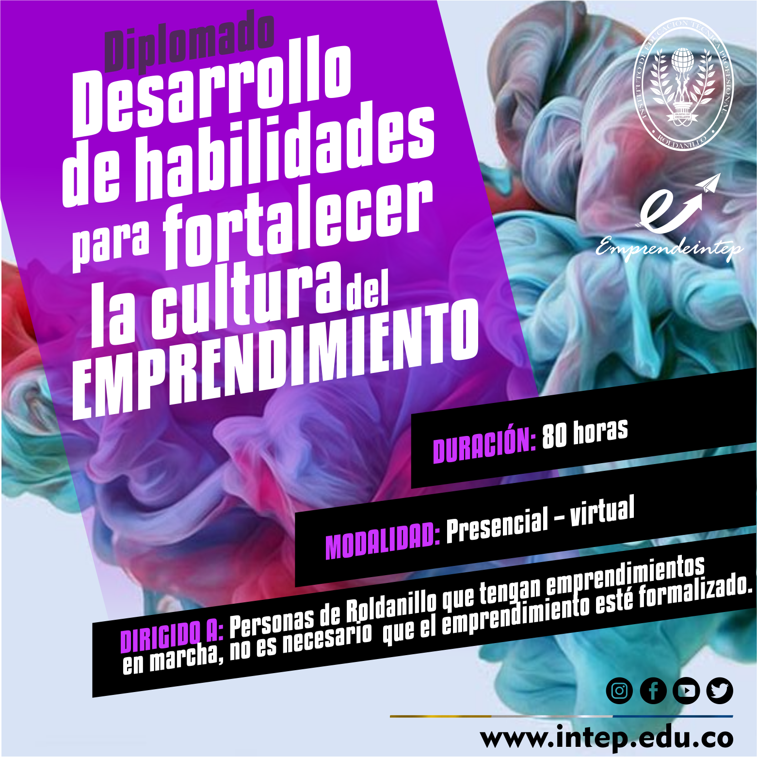 Diplomado: Desarrollo de habilidades para el fortalecimiento de la cultura del emprendimiento