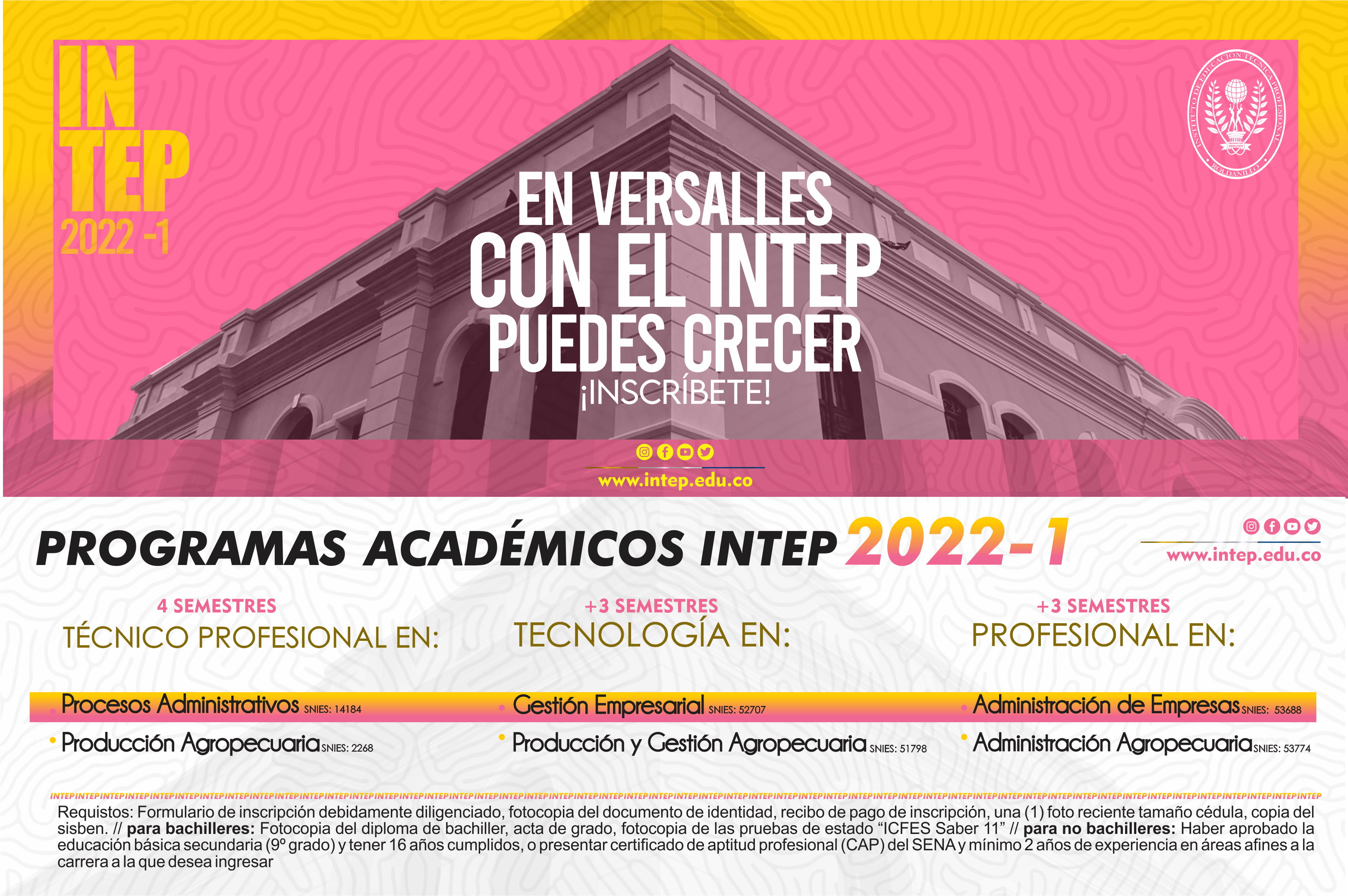 Oferta Académica en el Municipio de Versalles Valle.