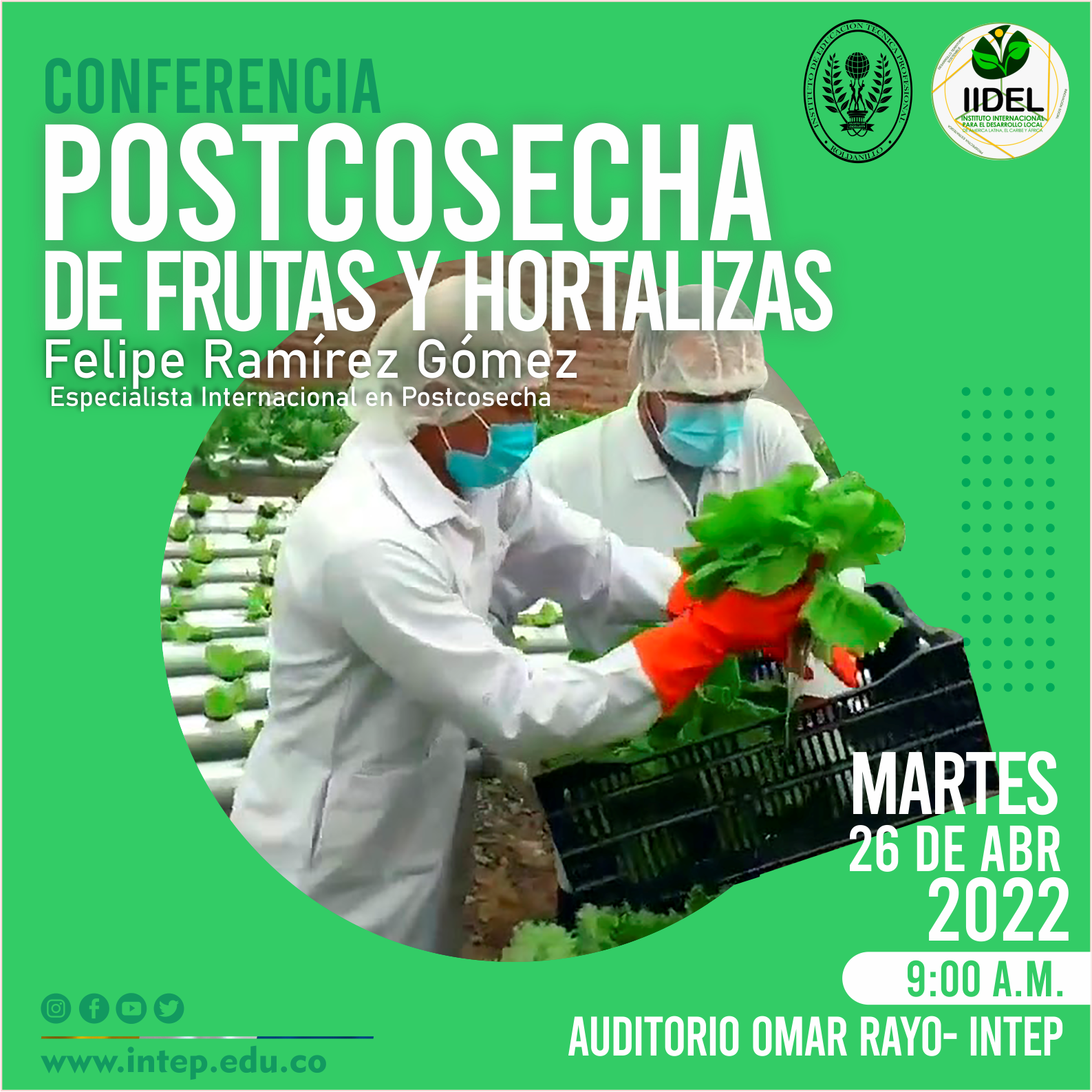 CONFERENCIA POSTCOSECHA DE FRUTAS Y HORTALIZAS