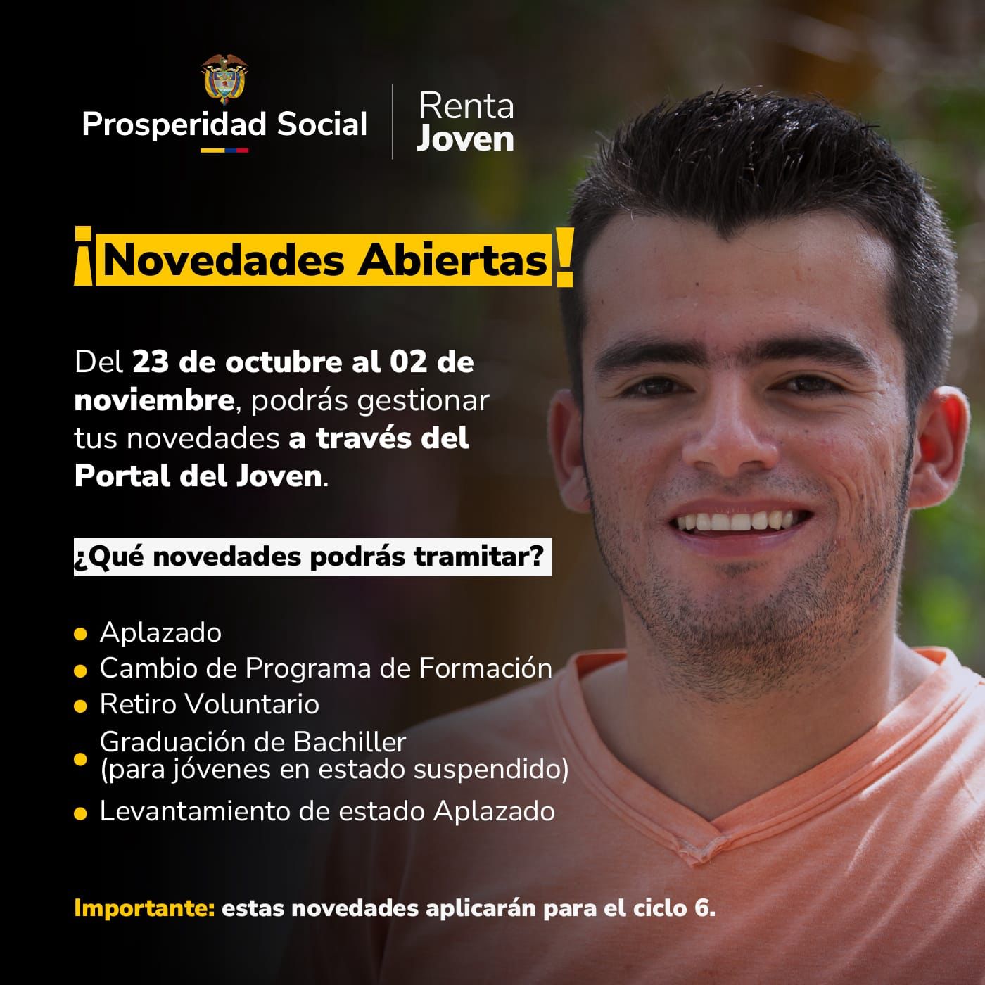 Renta Joven. Novedades Abiertas: