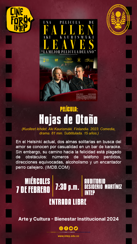 REGRESA EL CINE FORO INTEP