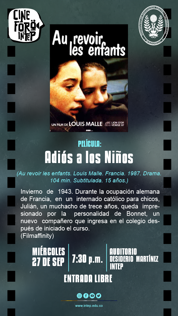 CINE FORO INTEP   Película: Adiós a los niños