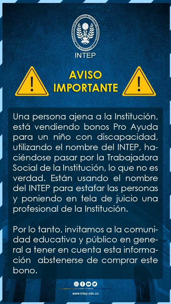 Aviso Importante