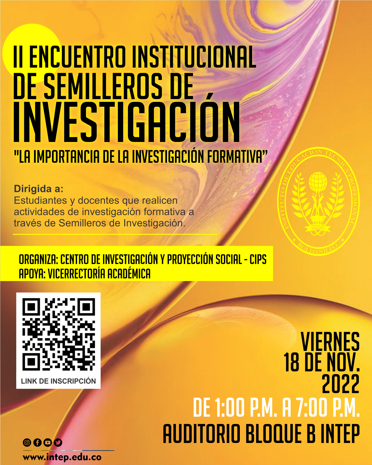 II Encuentro Institucional de Semilleros de Investigación