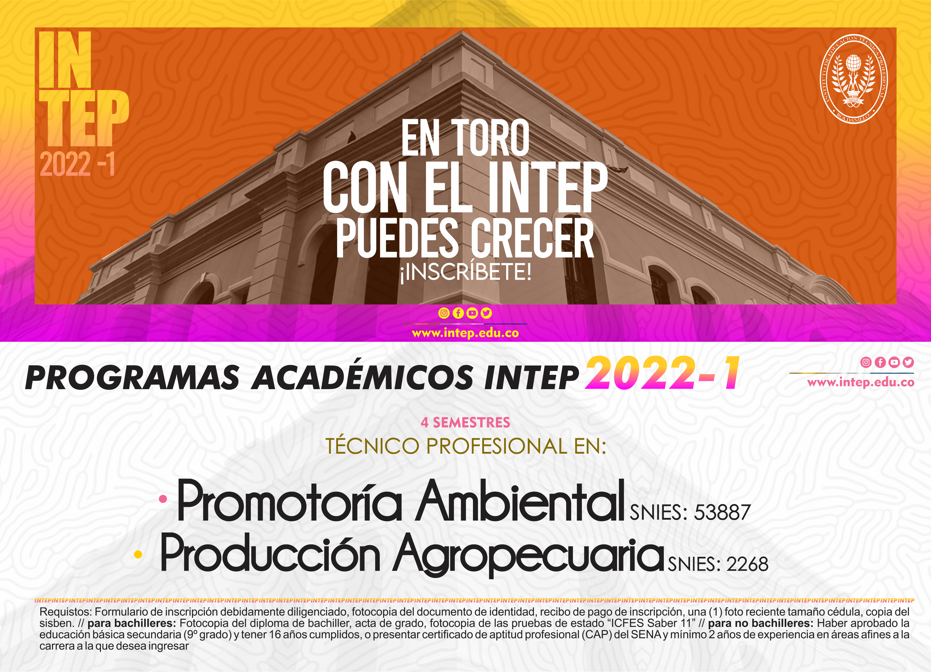 Oferta Académica en Toro Valle