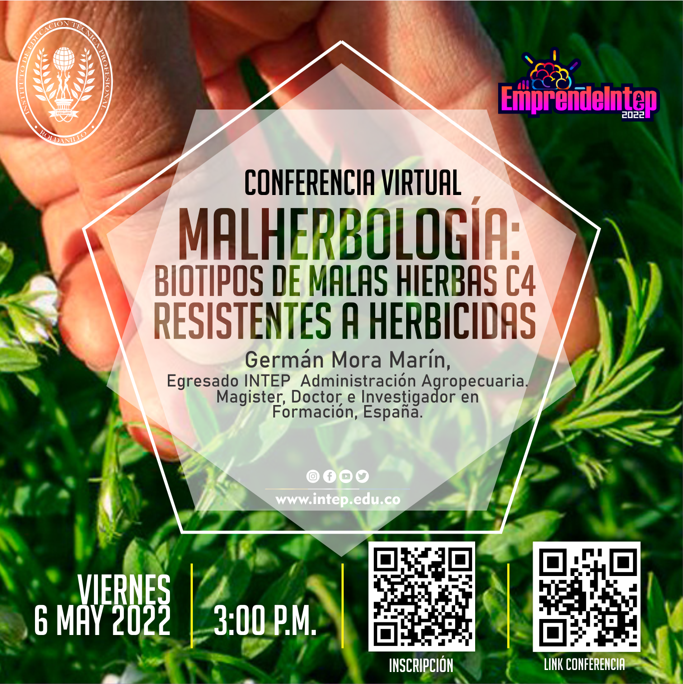  Conferencia Virtual: Malherbología: Biotipos de malas hierbas C4 resistentes a herbicidas