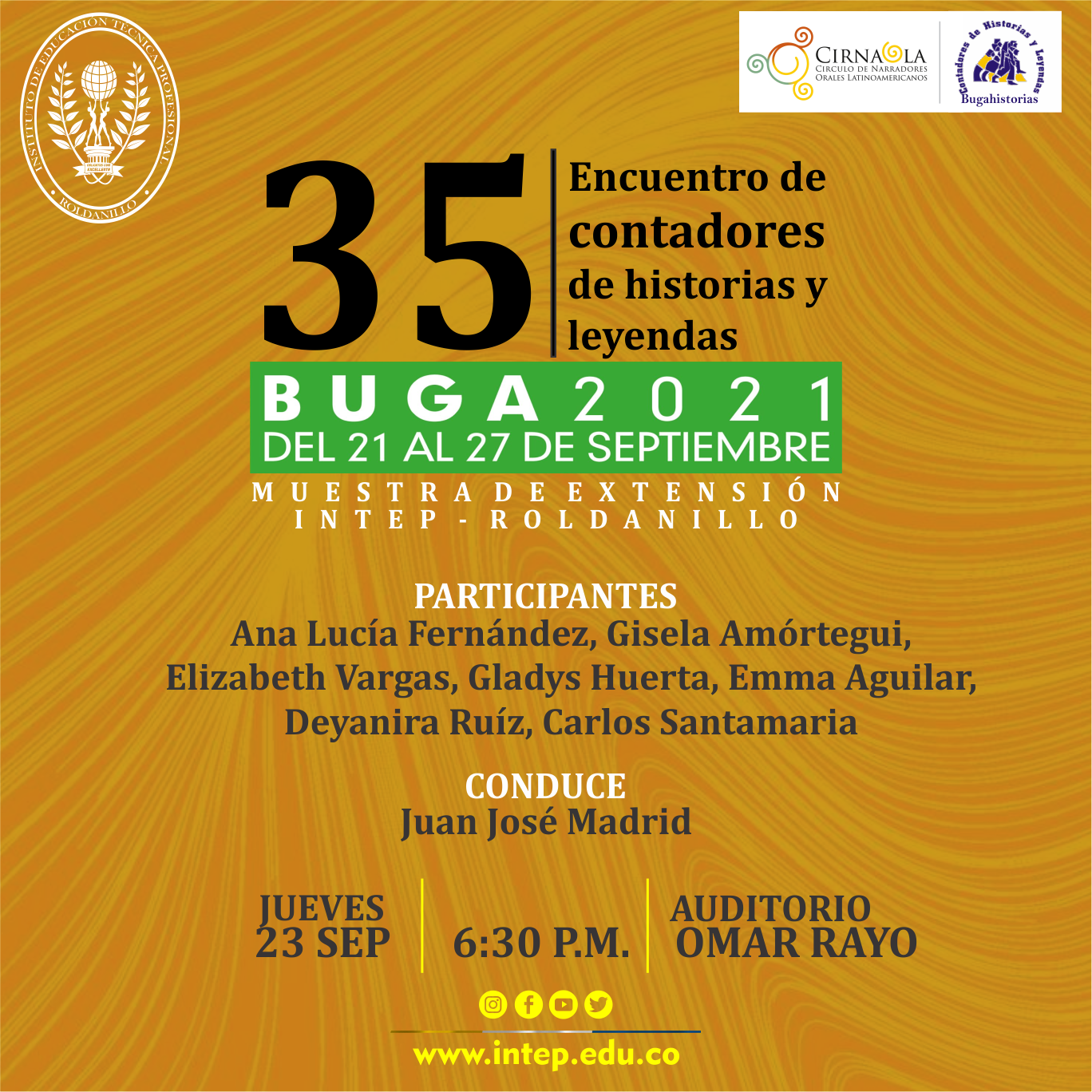  Encuentro de Contadores de historias y leyendas de Buga