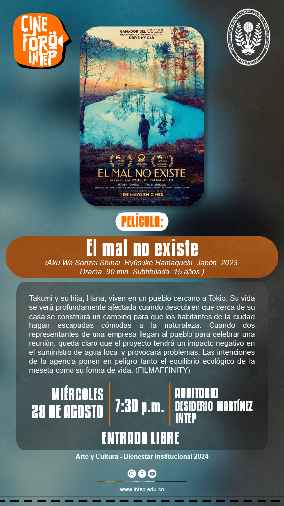 CINE FORO INTEP  Película: El mal no existe