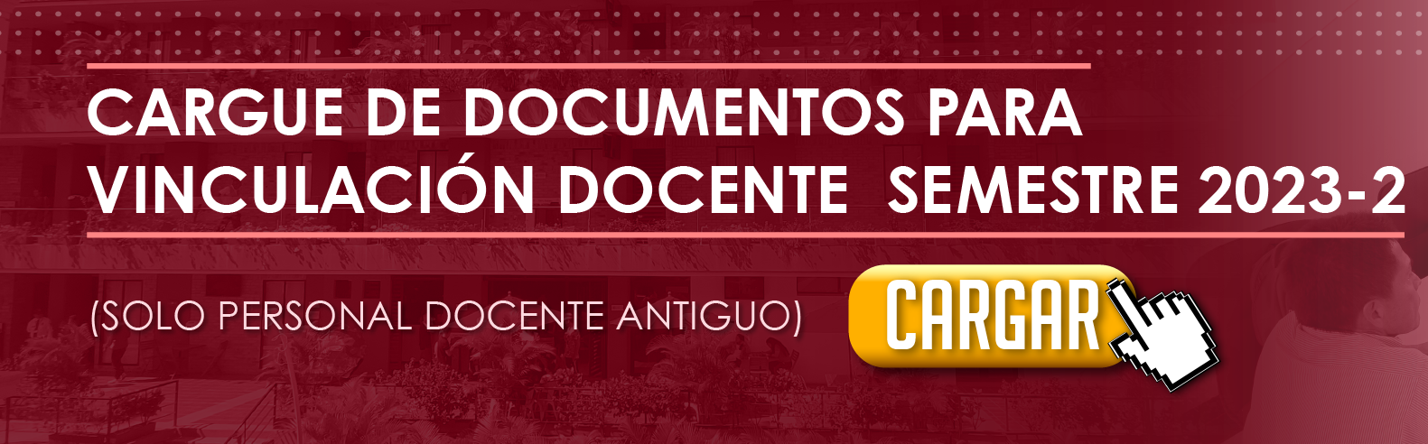 Cargue de Documentos para Vinculación Docente Semestre 2023-2