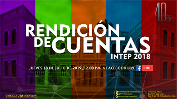 Rendición de Cuentas INTEP 2018 / Transmisión en vivo y en directo