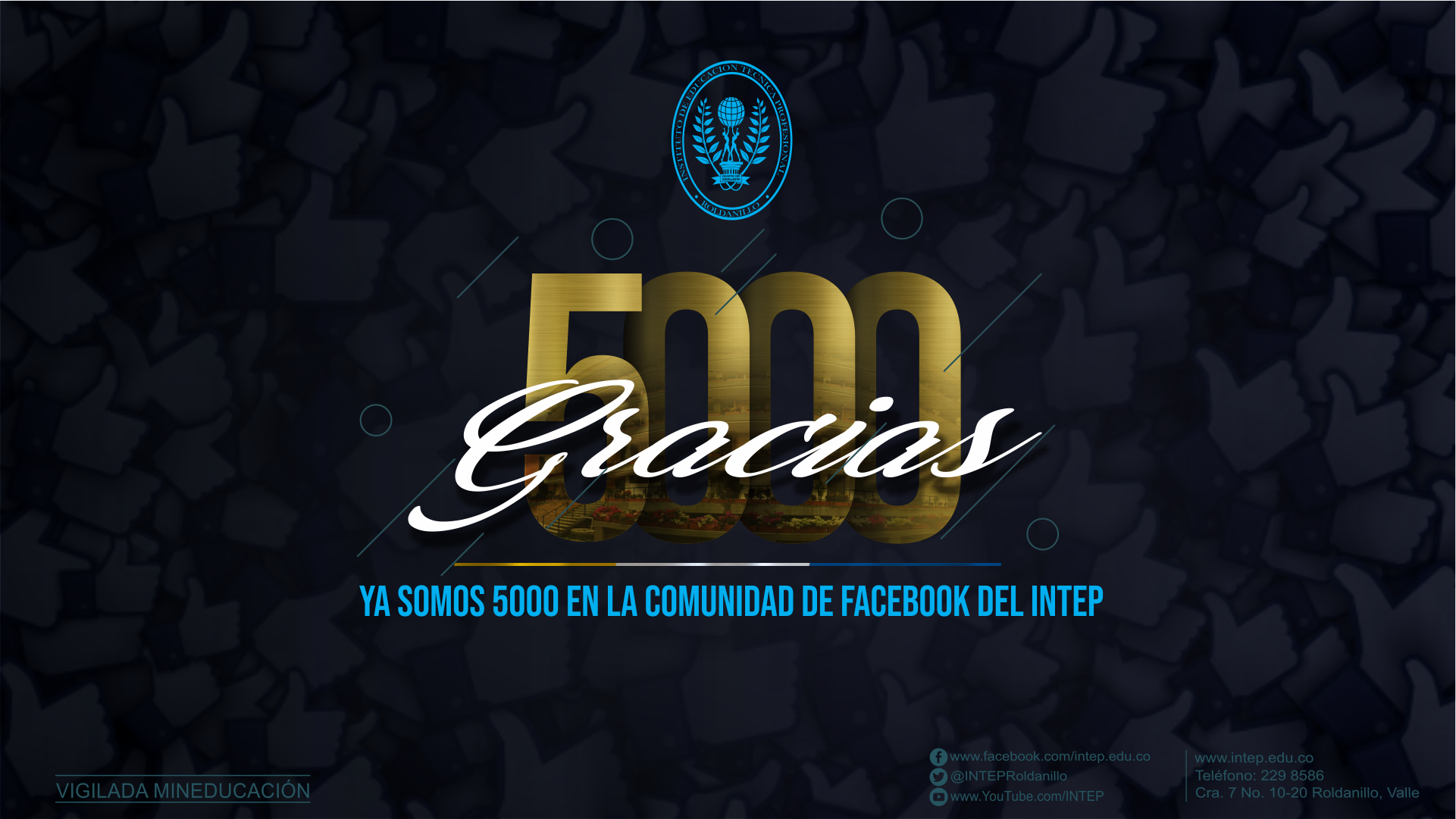 MUCHAS GRACIAS POR SU APOYO. 5000 LIKES !!!