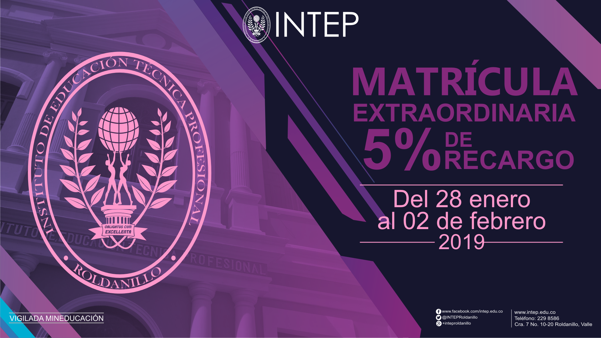 Matrícula Financiera y Académica Extraordinaria