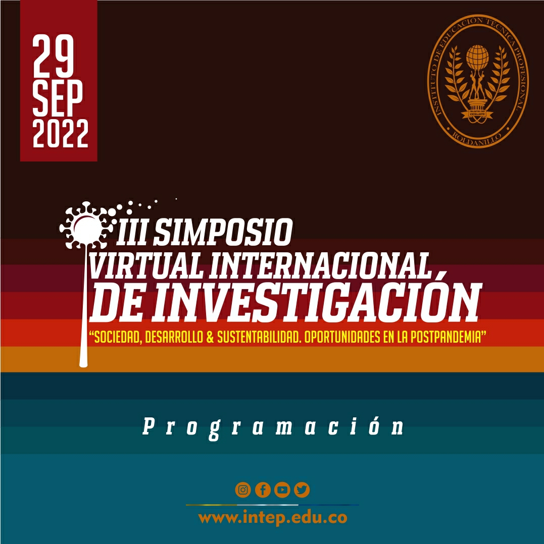 Entérate del Cronograma III Simposio Virtual Internacional de Investigación, 29 de Sept /2022