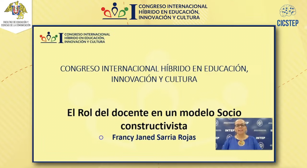  Ponente Francy Janed Sarria, Congreso Internacional Híbrido de Innovación, Educación