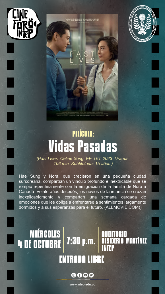 CINE FORO INTEP   Película: Vidas pasadas