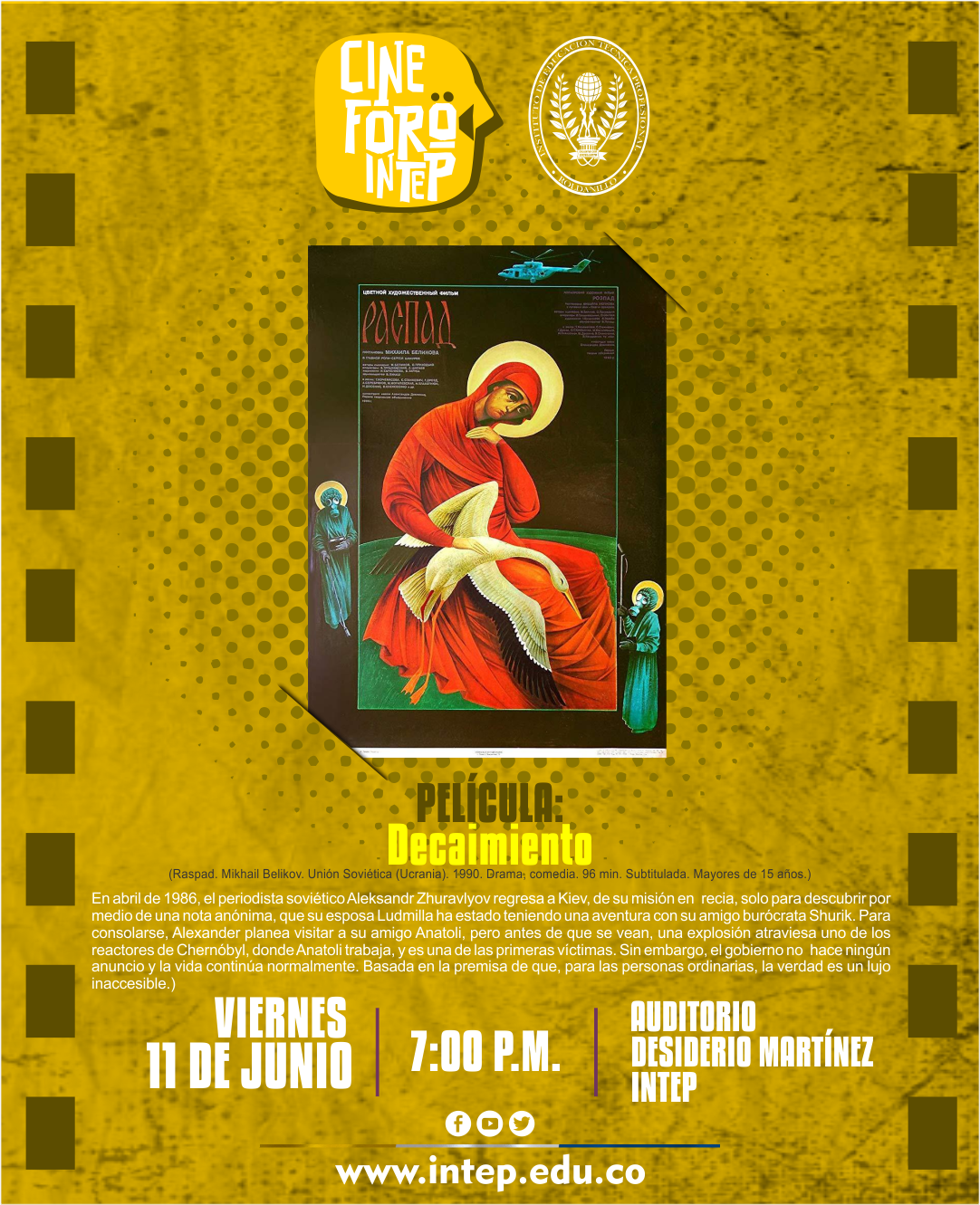 CINE FORO VIERNES 11 DE JUNIO DE 2021