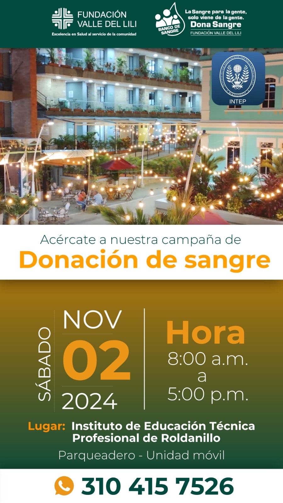 Dona Sangre ¡Seamos promotores de vida!