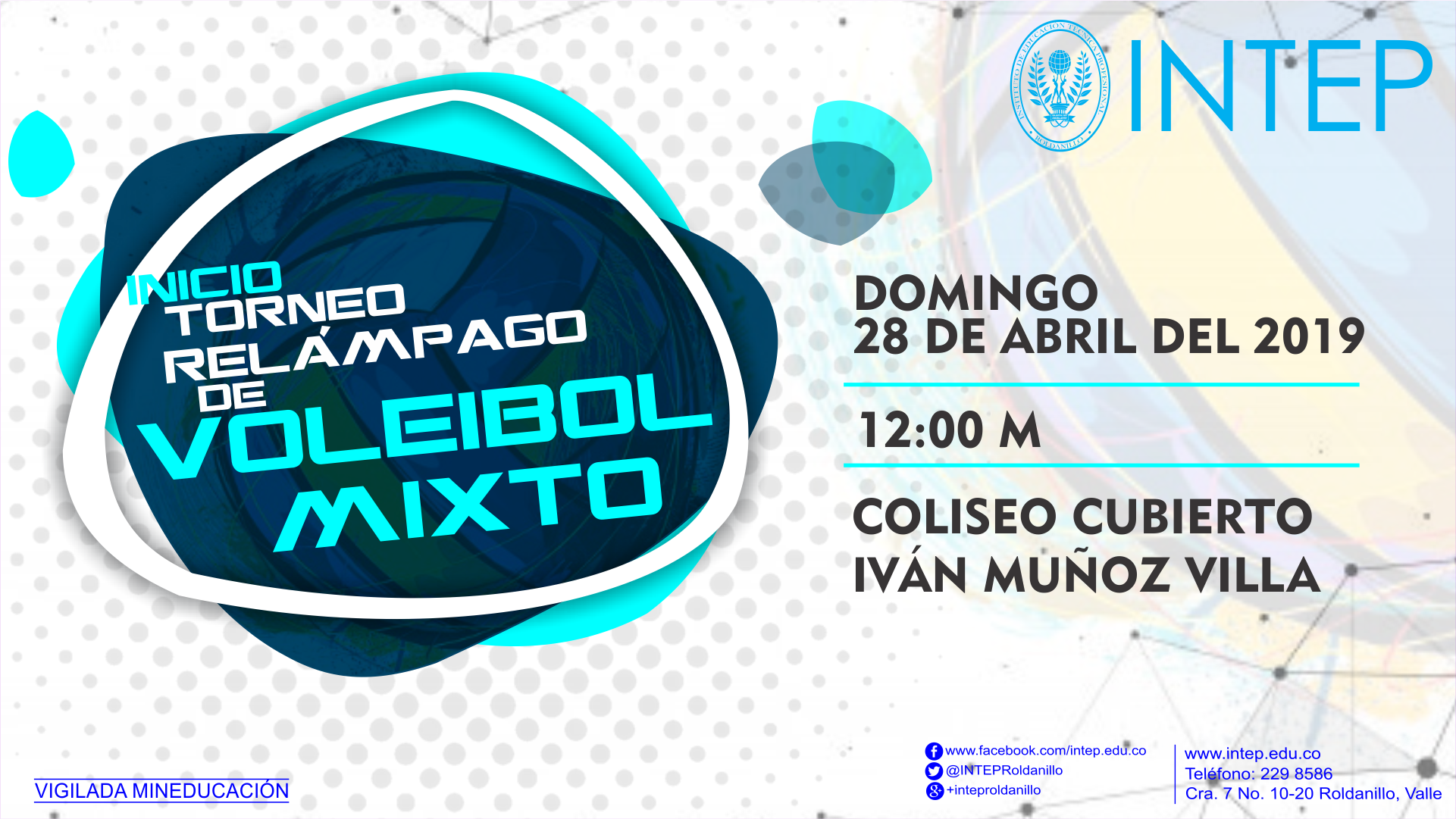 Torneo de Voleibol Mixto- Relámpago.