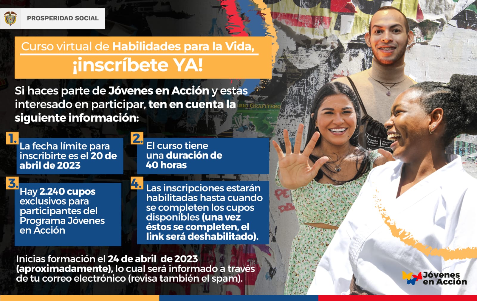 Curso virtual de Habilidades para la Vida – Programa Jóvenes en Acción