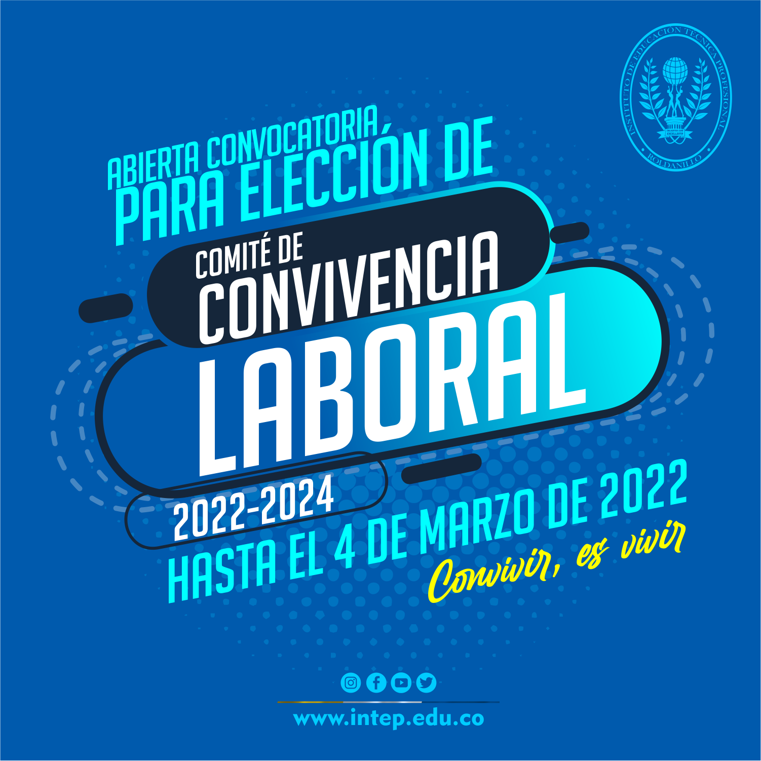 Convocatoria a Elecciones de los Repr. de los Trabajadores del INTEP, ante el CCL 2022-2024