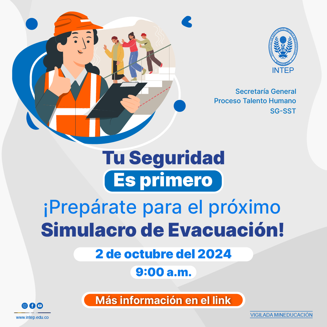 Instrucciones para el simulacro de evacuación INTEP