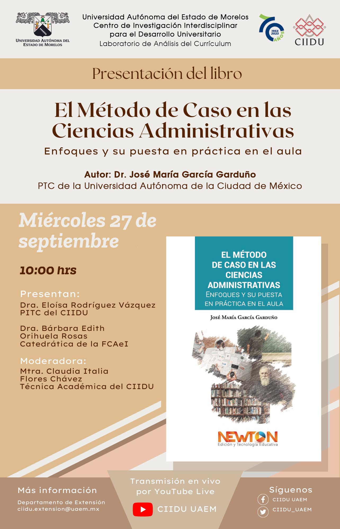 Presentación del Libro:“El método de caso en las ciencias administrativas. Enfoques..