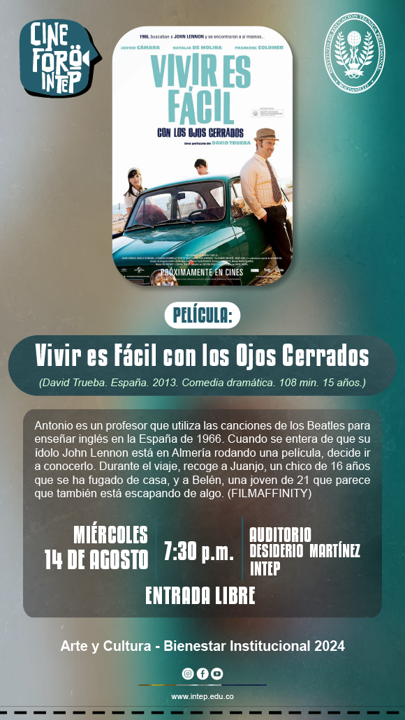 Vuelve el CINE FORO DEL INTEP