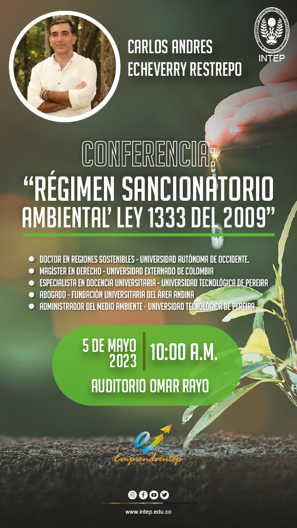 Evento: Régimen Sancionatorio Ambiental’ ley 1333 del 2009”