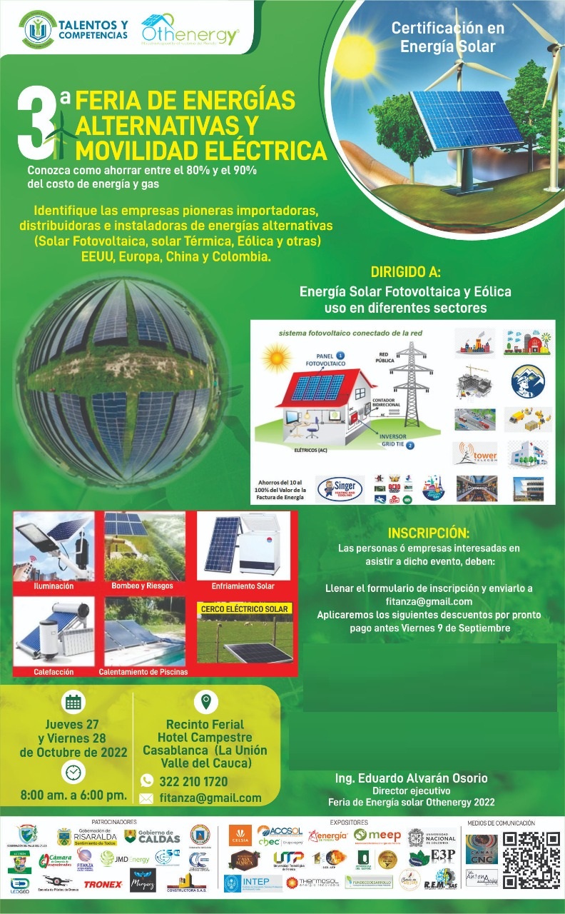 EXPO INTERNACIONAL DE ENERGÁA SOLAR Y MOVILIDAD ELÉCTRICA - OTHENERGY,