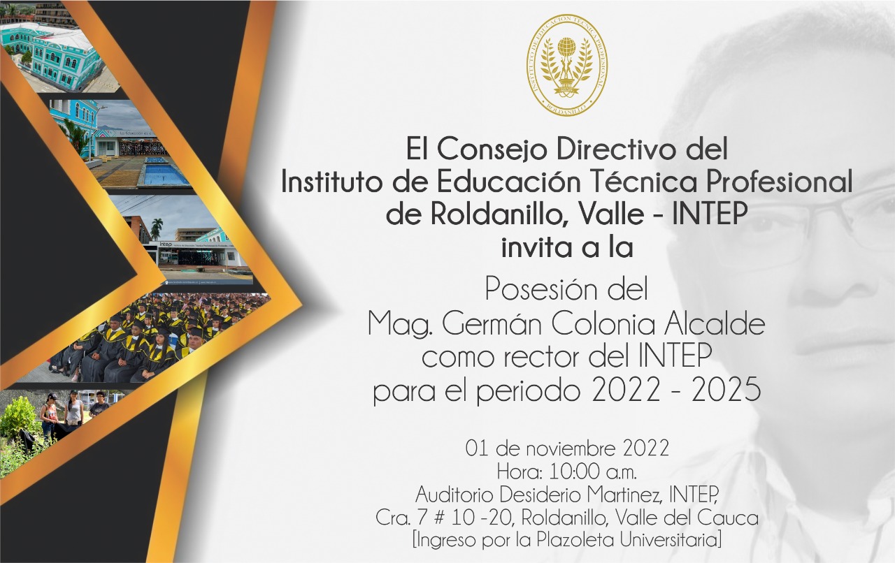 Invitación Posesión Rector INTEP 2022- 2025