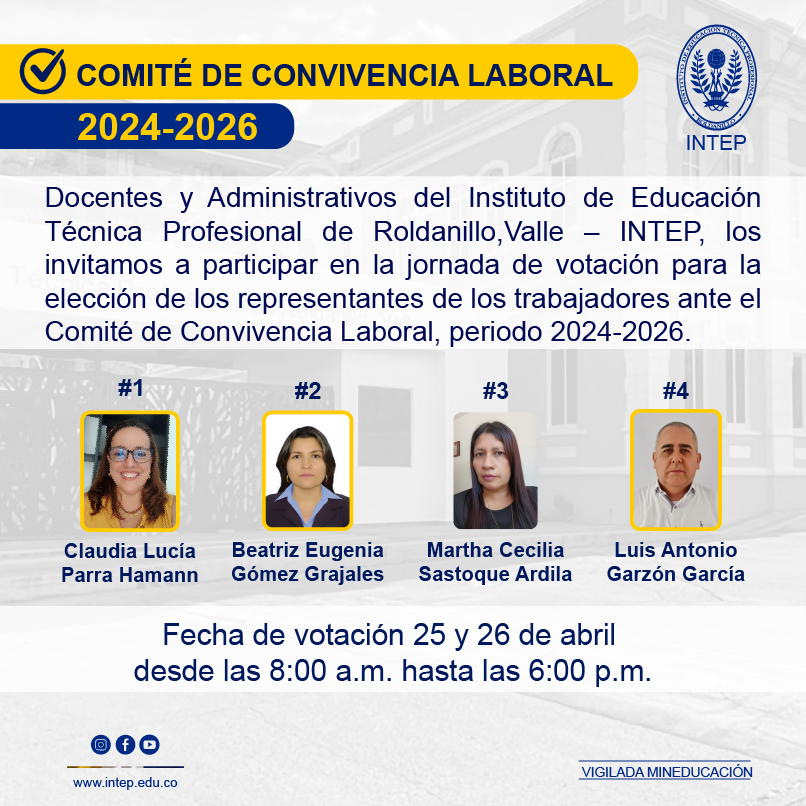 VOTACIÓN Comité de Convivencia Laboral