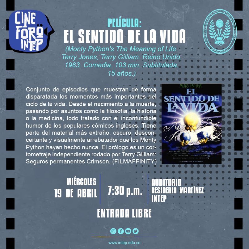 CINE FORO INTEP. PELÍCULA EL SENTIDO DE LA VIDA