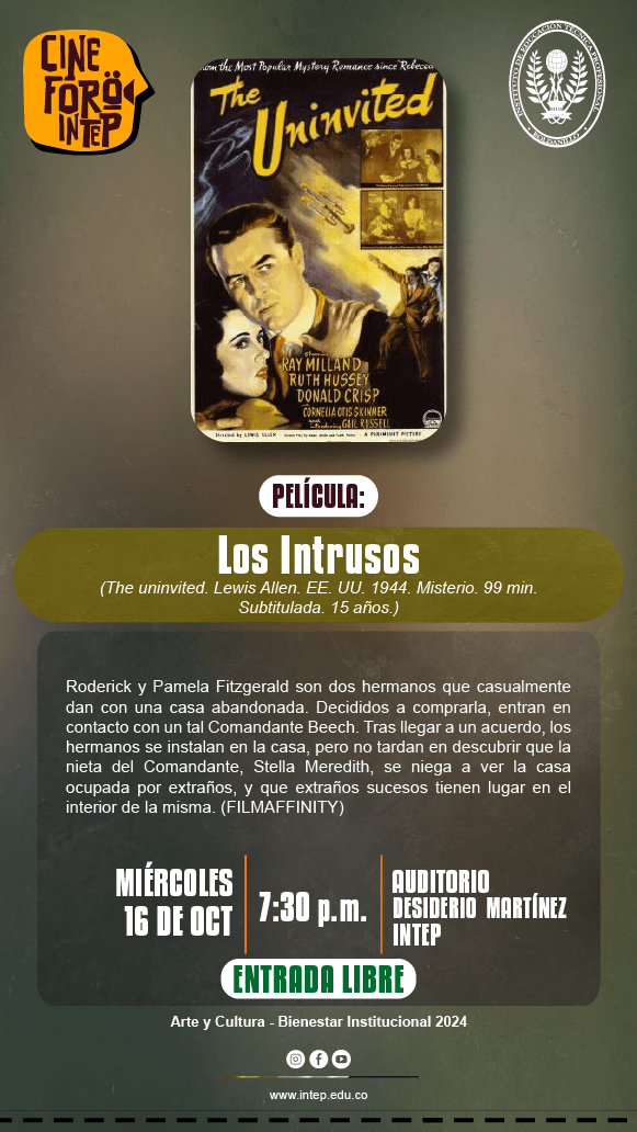 CINE FORO INTEP  Película: Los intrusos