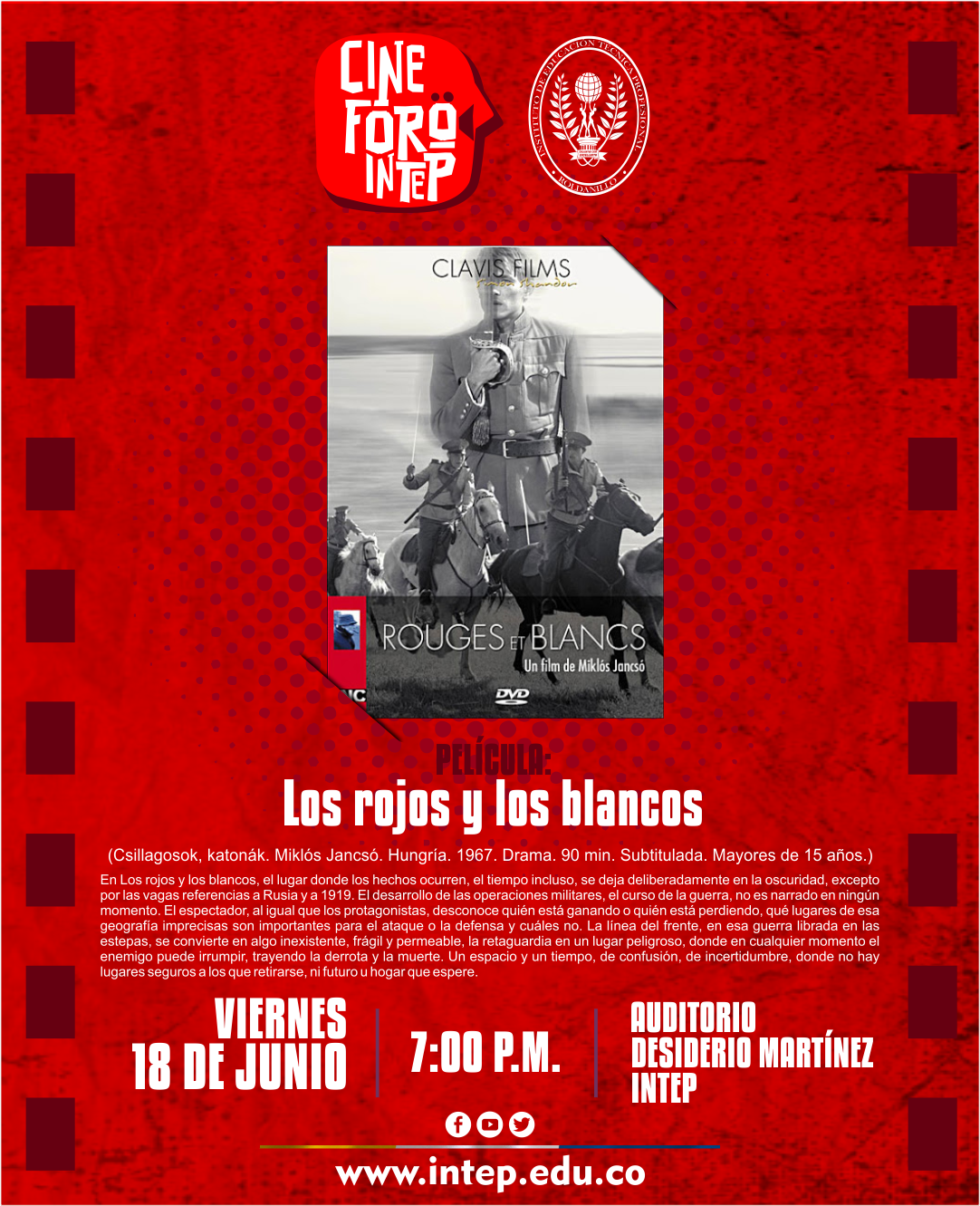 Cine foro: Los Rojos y los Blancos