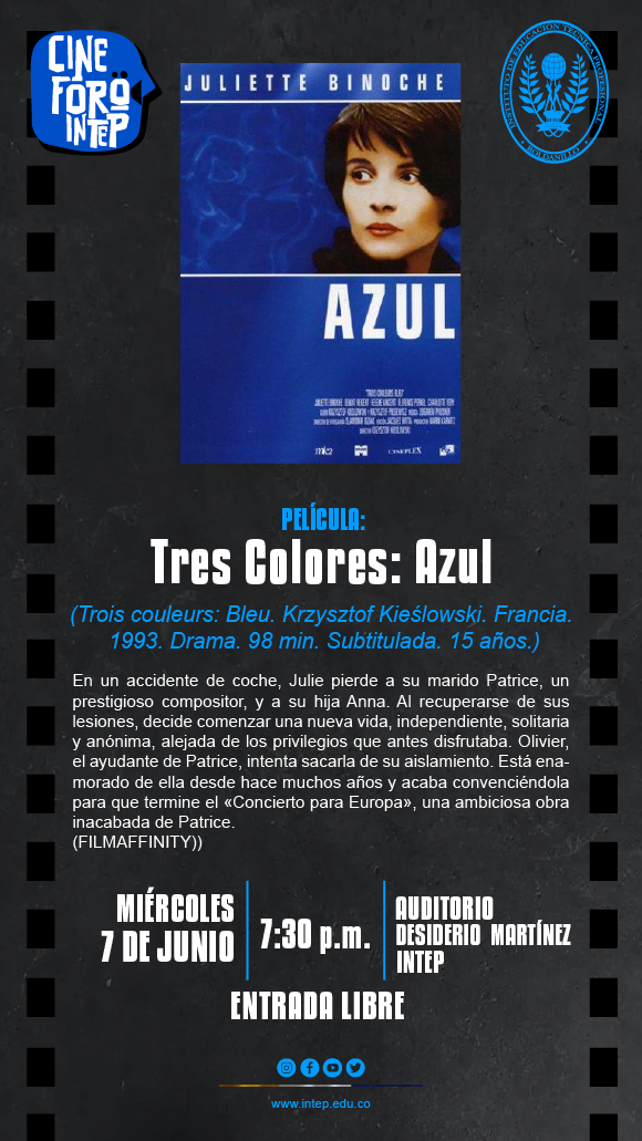 CINE FORO INTEP: Tres colores: Azul