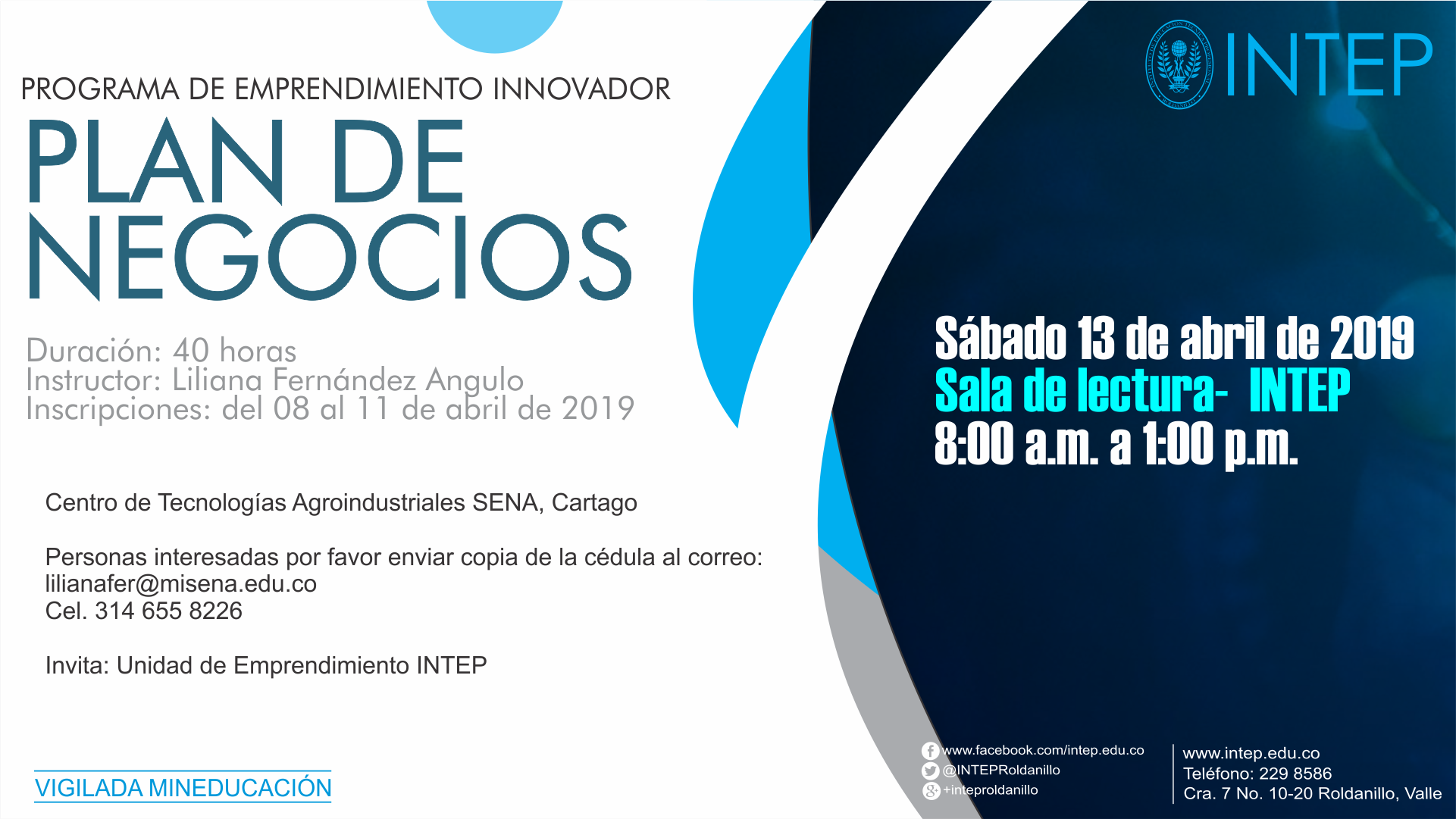 Programa de Emprendimiento Innovador - Plan de Negocios