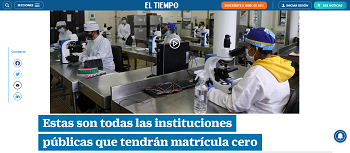 Nuestra Institución - Matrícula Cero