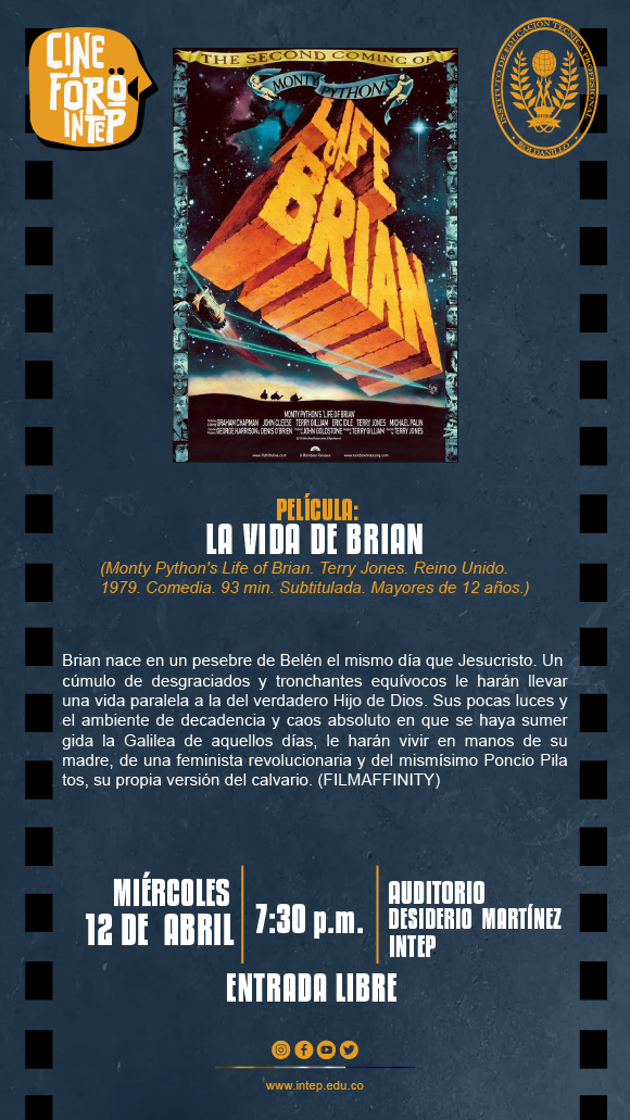 CINE FORO INTEP: PELÍCULA LA VIDA DE BRIAN