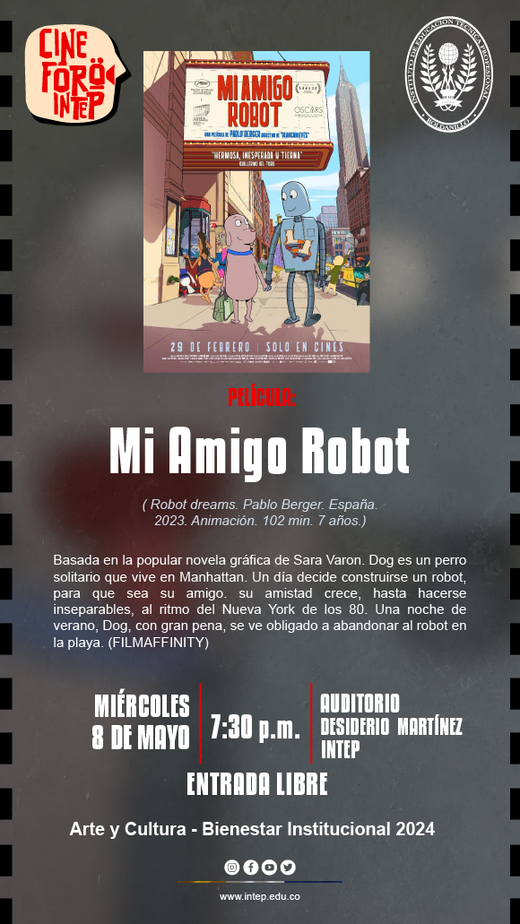 CINE FORO INTEP. Película Mia amigo Robot