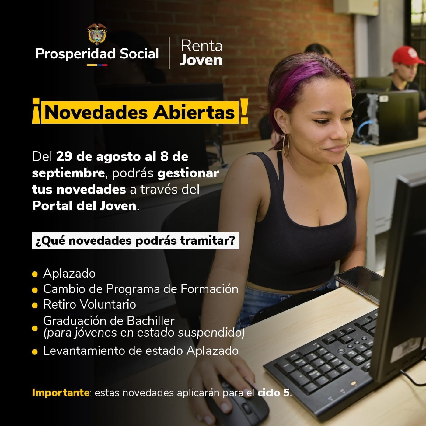 Renta Joven. Novedades Abiertas