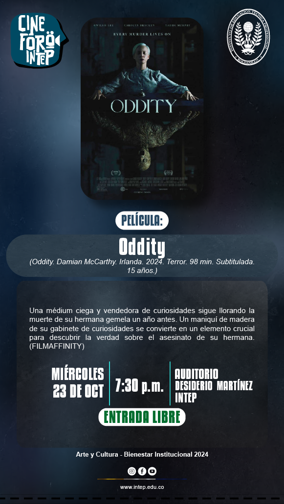 CINE FORO INTEP  Película: Oddity