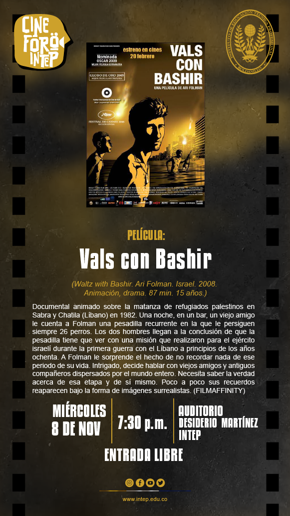 CINE FORO INTEP   Película: Vals con Bashir