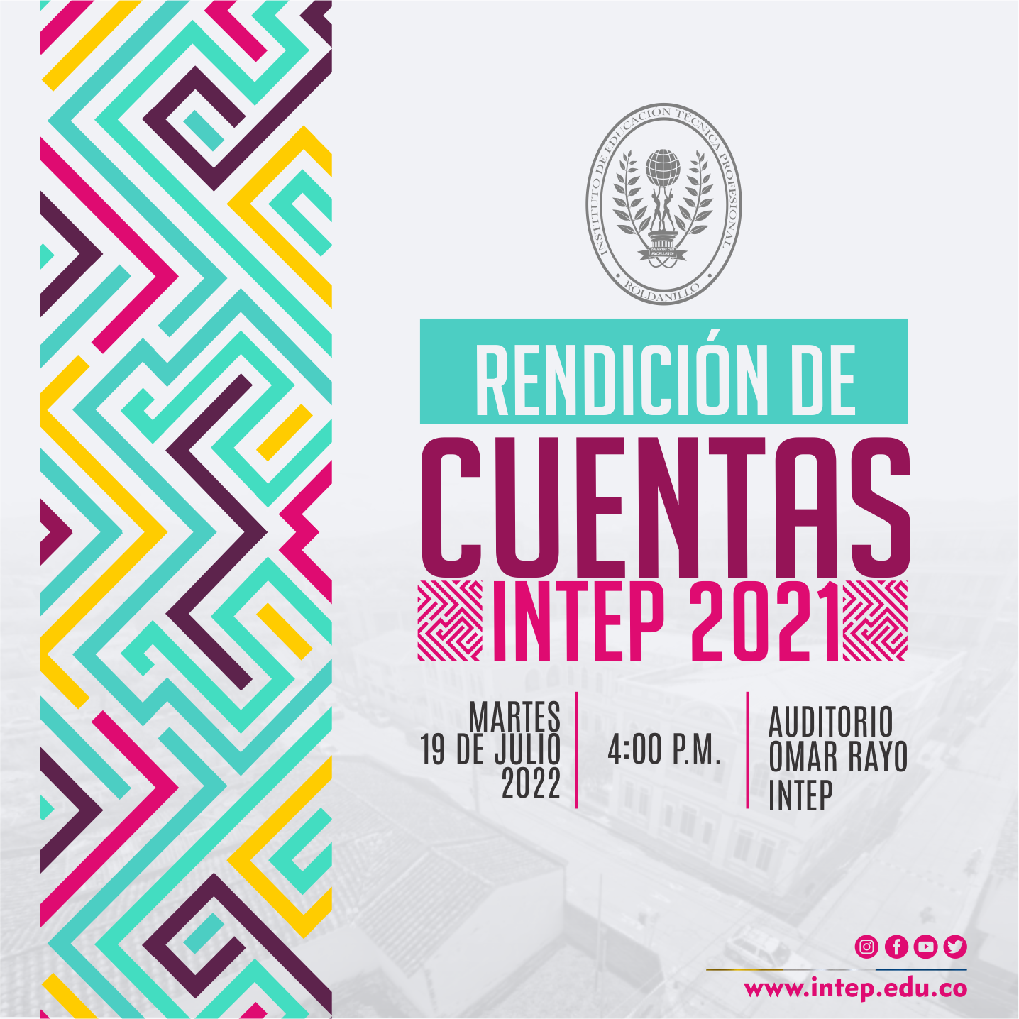 Invitación Rendición de Cuentas INTEP Vigencia 2021