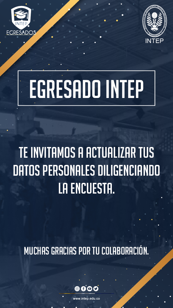 Actualiza tus datos #EGRESADOINTEP