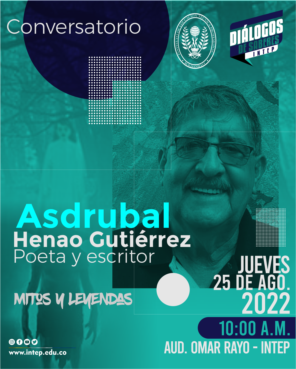 Invitados al Conversatorio sobre  Mitos y Leyendas